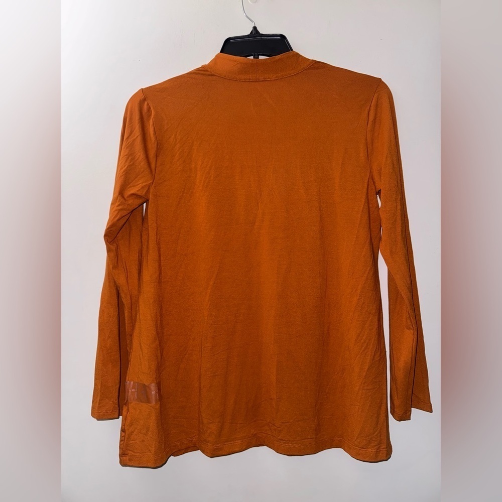 Liz Claiborne Rust Long Sleeve Top - Picture 3 of 3